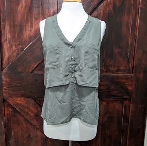Candies Olive Green Tank Top